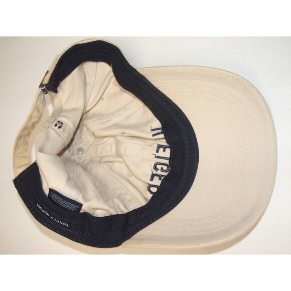 Tommy Hilfiger Adjustable Strap Hat Cap Beige OSFM Unisex Adult - Picture 5 of 6